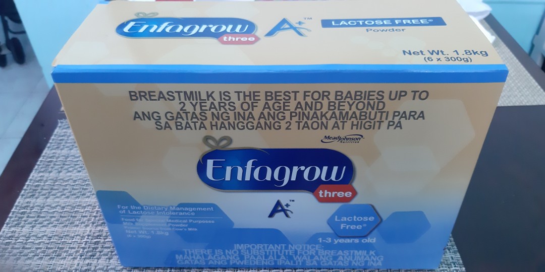 enfagrow lactose