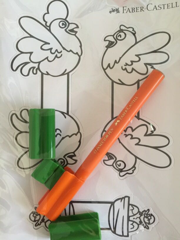 Faber Castell Connector Pen Craft Chicken Design Books Stationery Stationery On Carousell