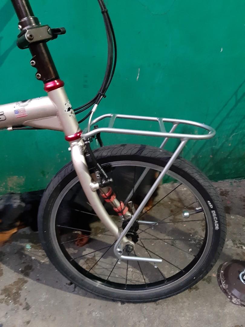 front wheel bicycle rack