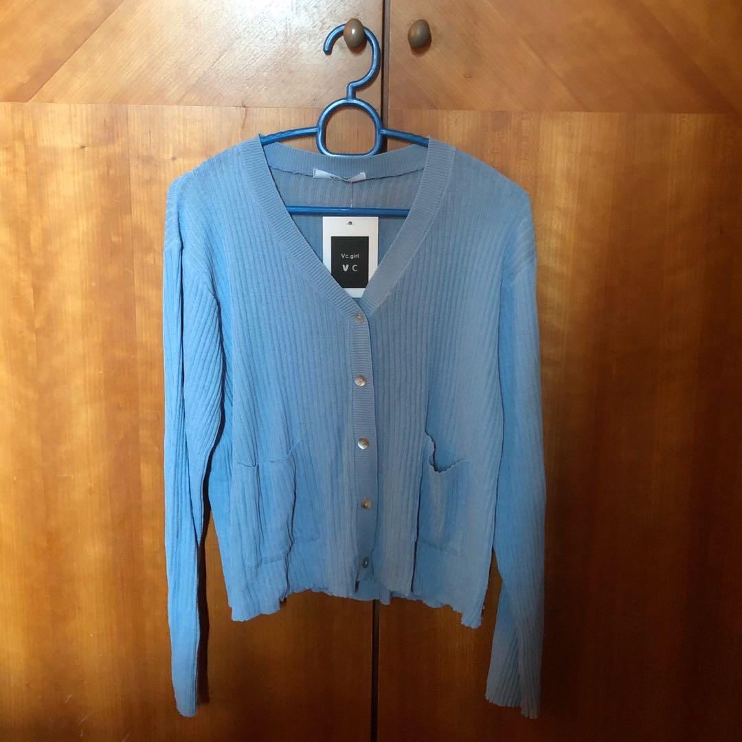 girls light blue cardigan