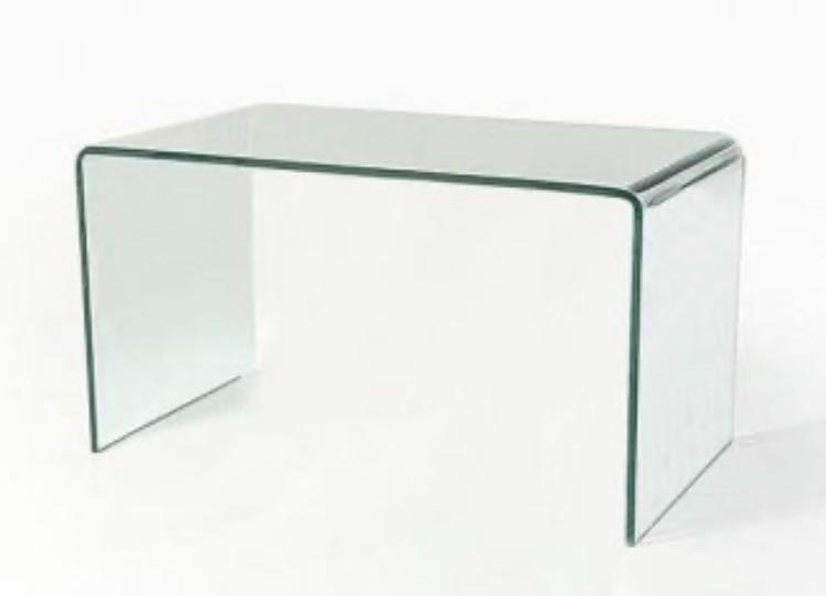 Low glass console clearance table