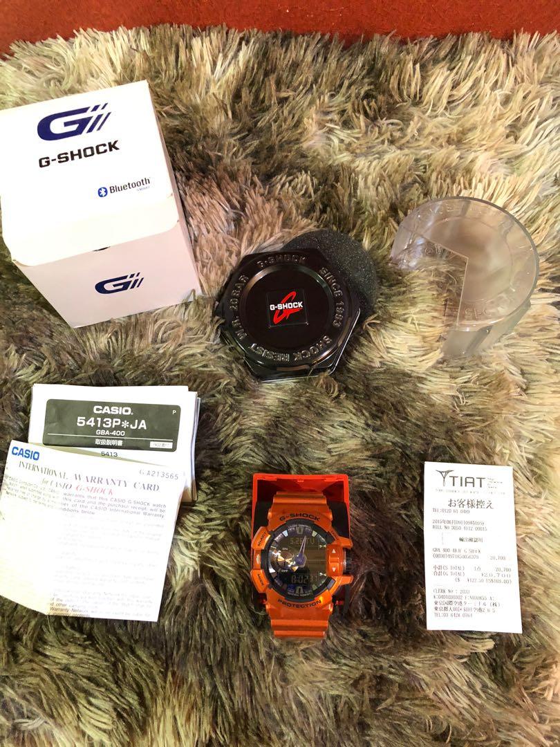 G-Shock Casio G'Mix Ori Japan Bluetooth Limited GBA-400-4BDR Orange  Metallic, Fesyen Pria, Jam Tangan di Carousell