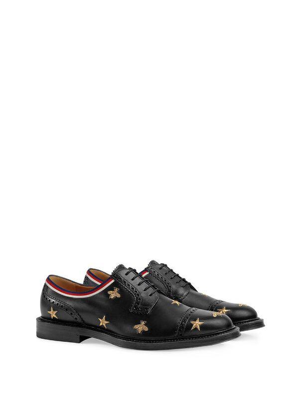 Embroidered brogues outlet
