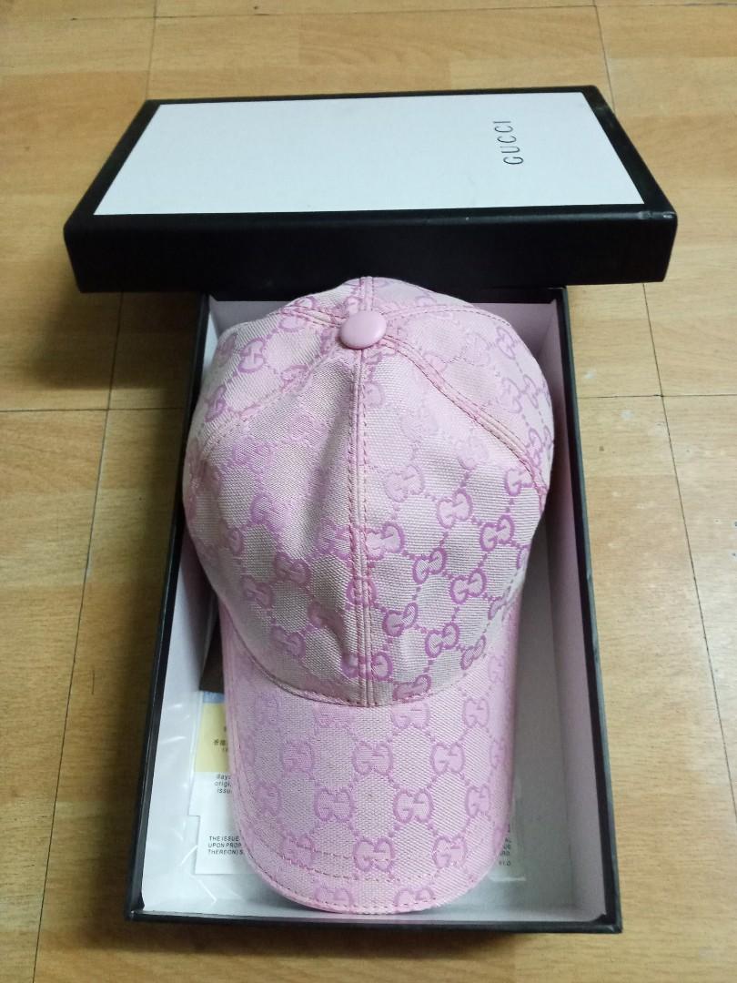 NY GUCCI cup pink, Women's Fashion, Watches & Accessories, Hats & Beanies  on Carousell