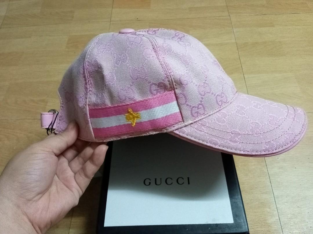 NY GUCCI cup pink, Women's Fashion, Watches & Accessories, Hats & Beanies  on Carousell