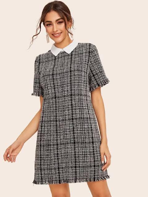 H&m tweed dress hotsell