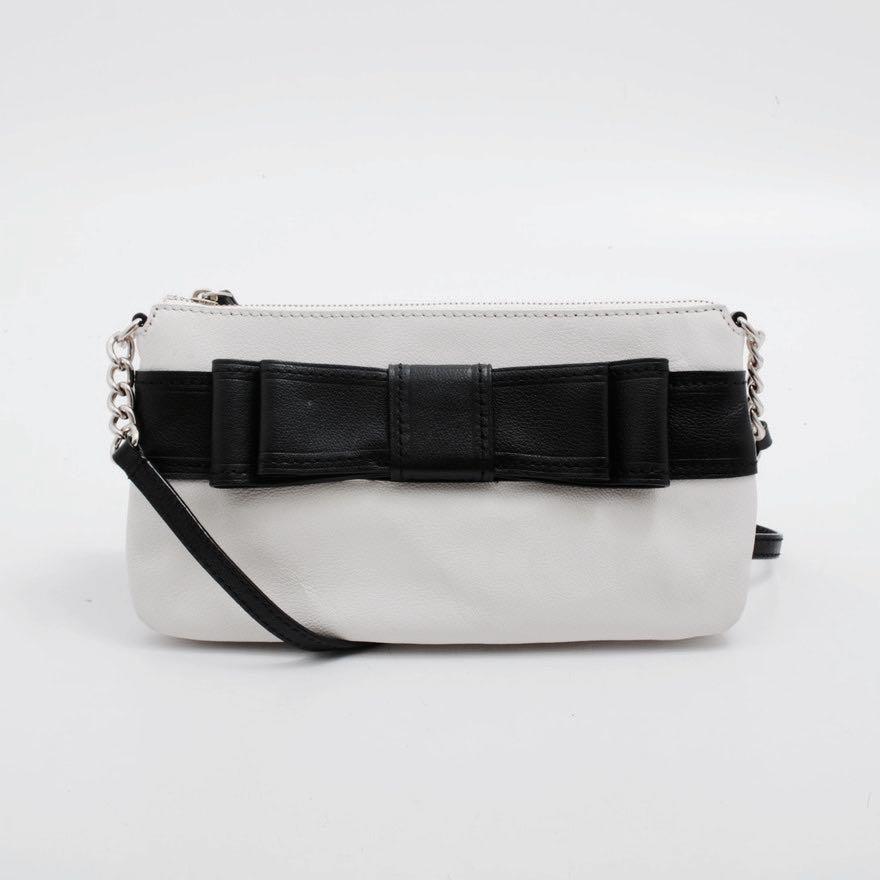 kate spade black crossbody with bow