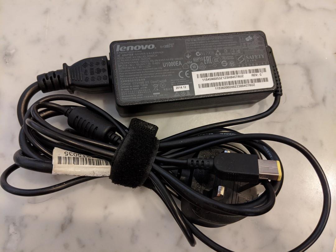 Lenovo 65W Laptop Charger (Carbon X1, Yoga, IdeaPad Touch), Computers   Tech, Parts  Accessories, Computer Parts on Carousell