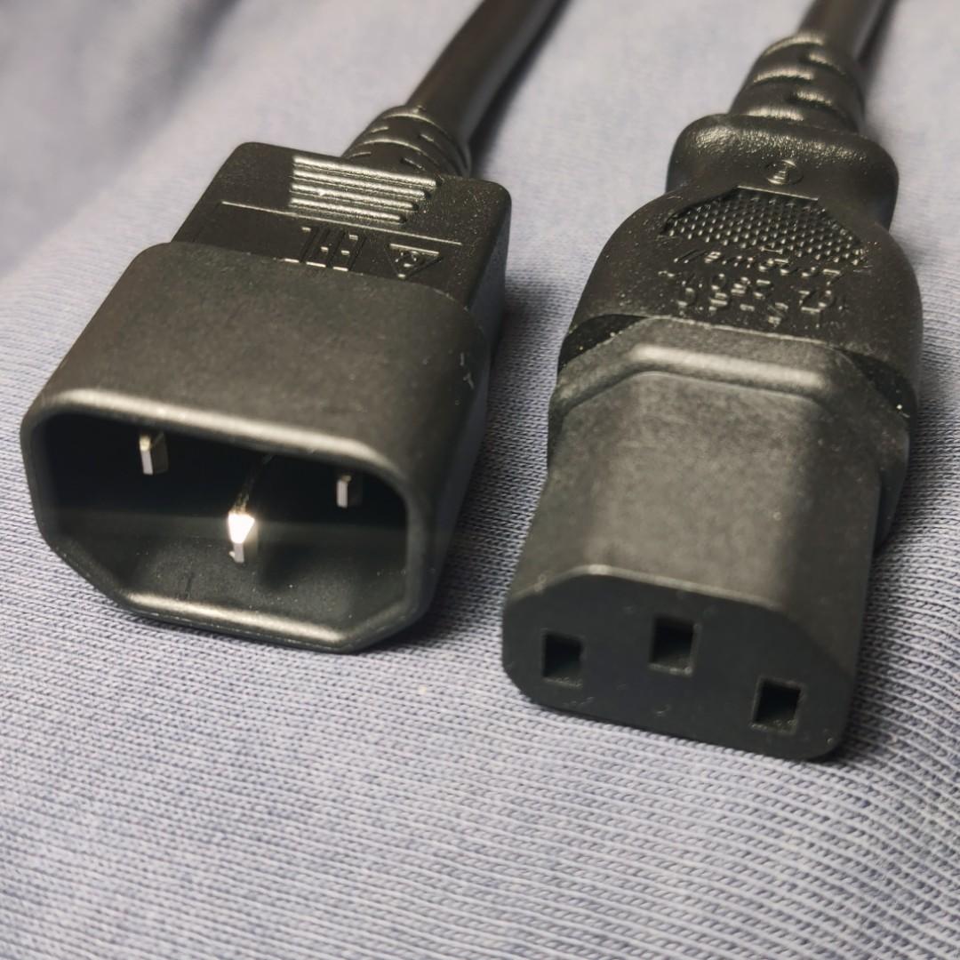 Longwell 1.0mm² 4meter, 17AWG, c13c14 jumper power cord. multiple