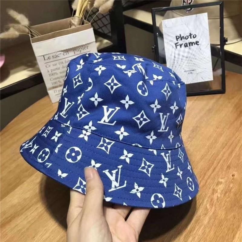 LOUIS VUITTON Monogram LV Escale Bucket Hat S Blue 1033286