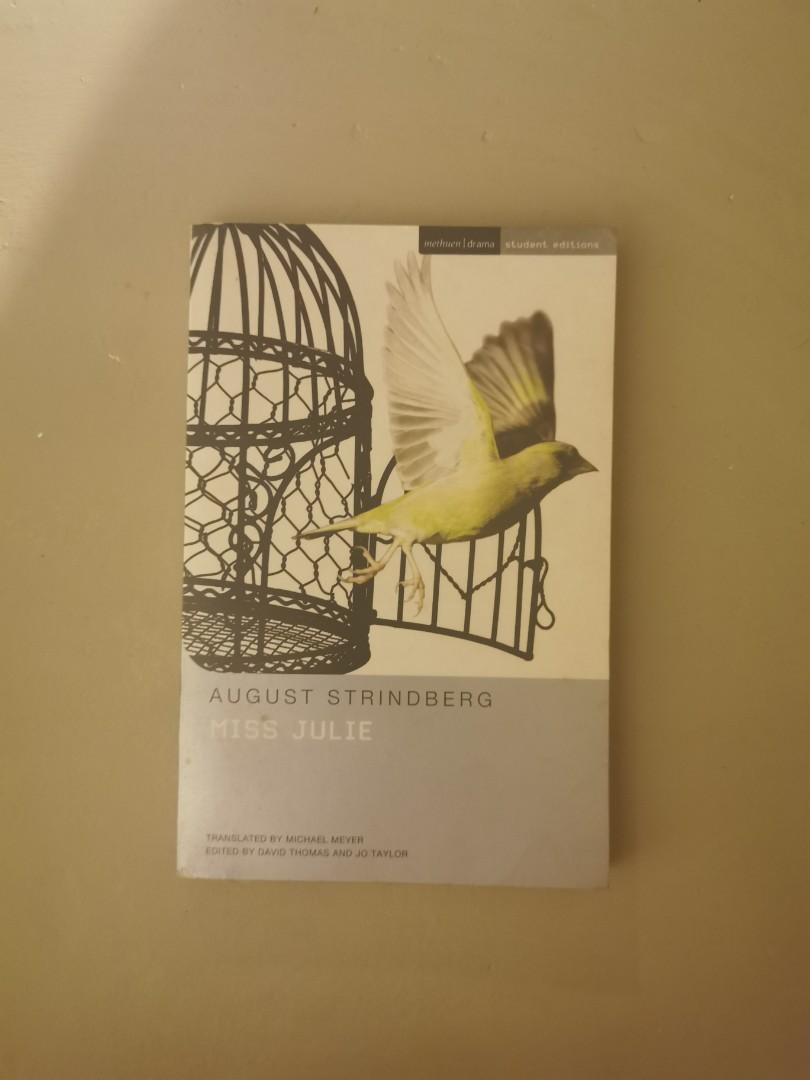 Miss Julie August Strindberg English Classic Literature Book Theatre Play Books Stationery Fiction On Carousell