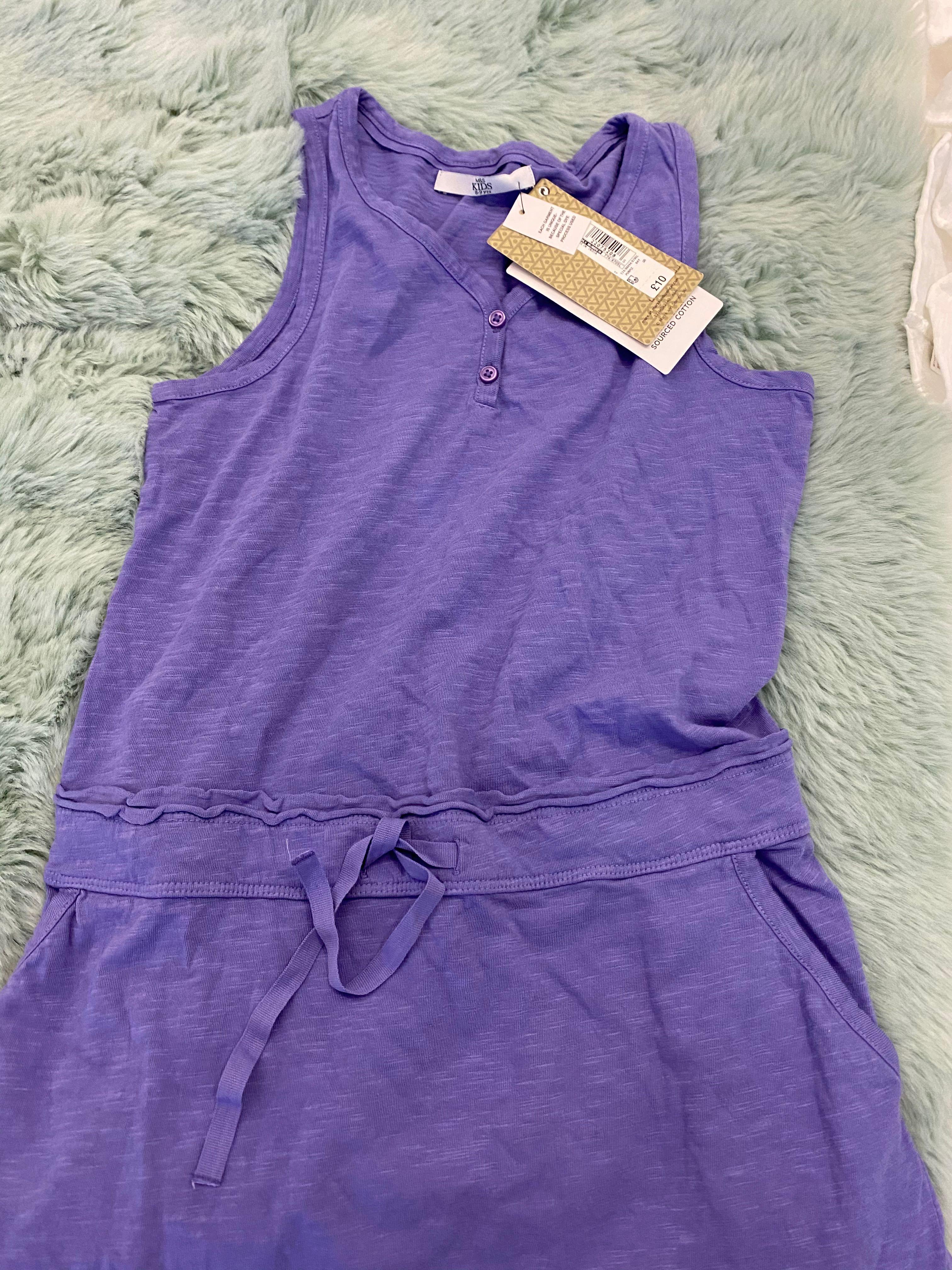 m&s purple dress