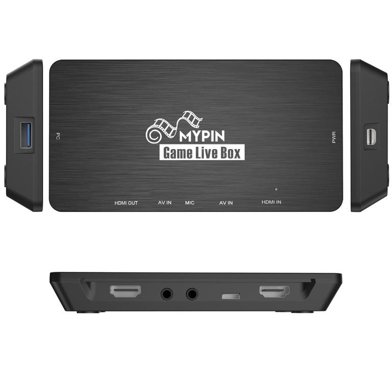 Mypin Usb3 0 Game Capture Card 1080p 60fps Live Stream Video Recorder Compatible With