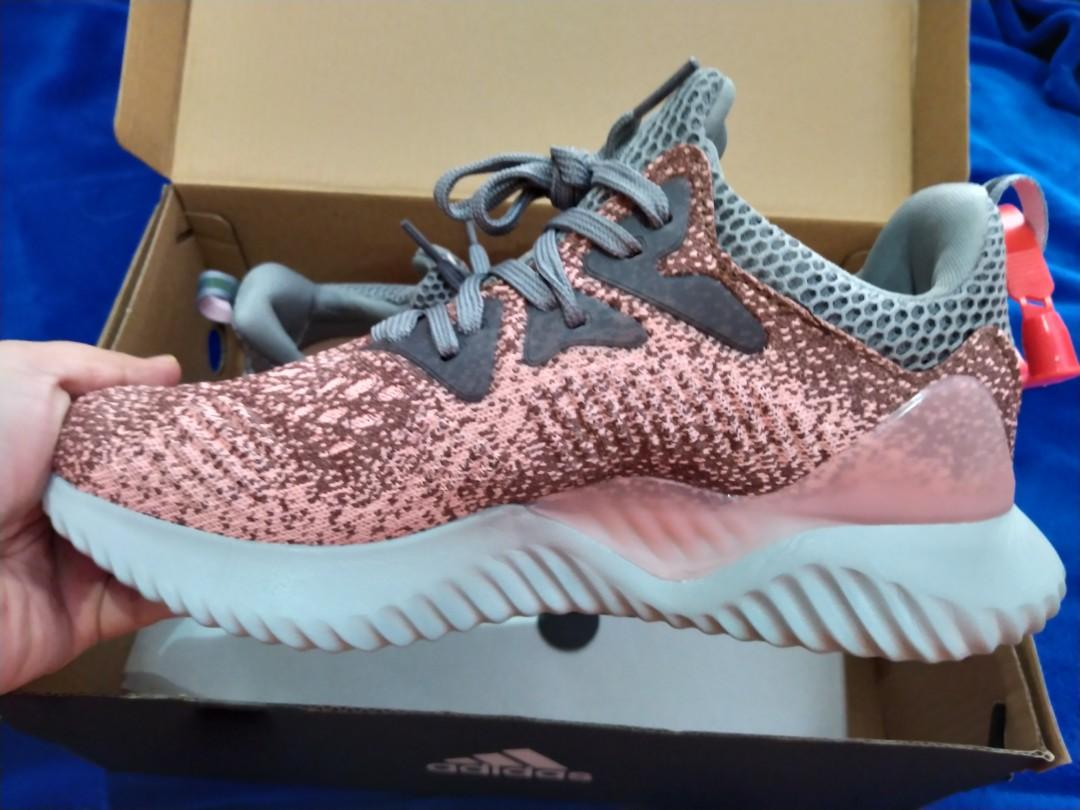 Never used Adidas Alphabounce Beyond running shoes pink and grey