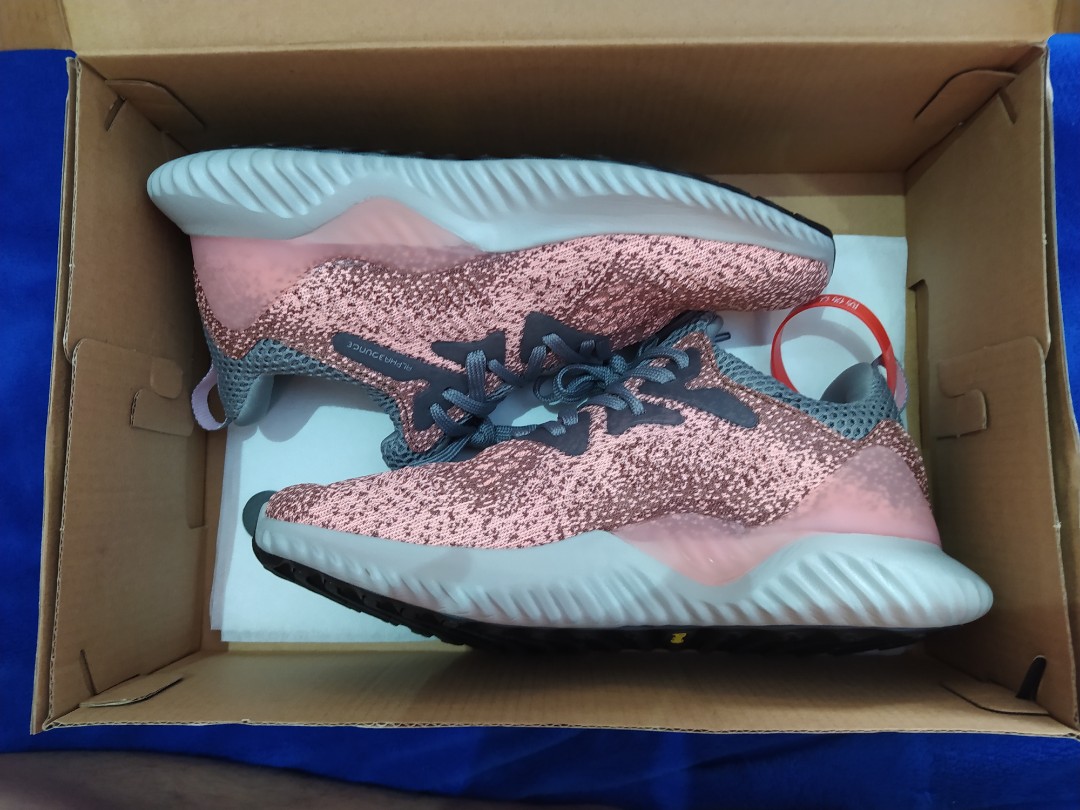 Adidas alphabounce beyond pink sale grey