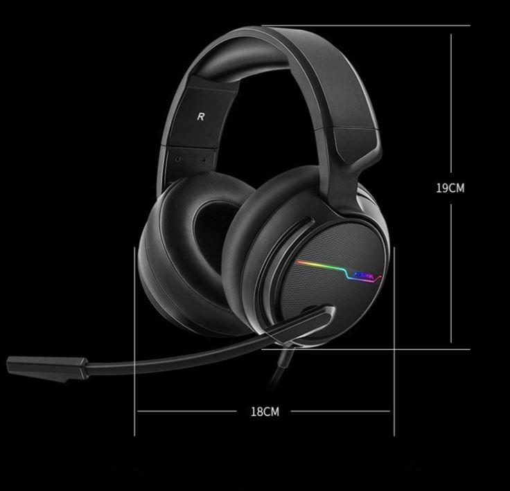 XIBERIA V20 Gaming Headset with Aux and 7.1 Surround Sound, LED Light