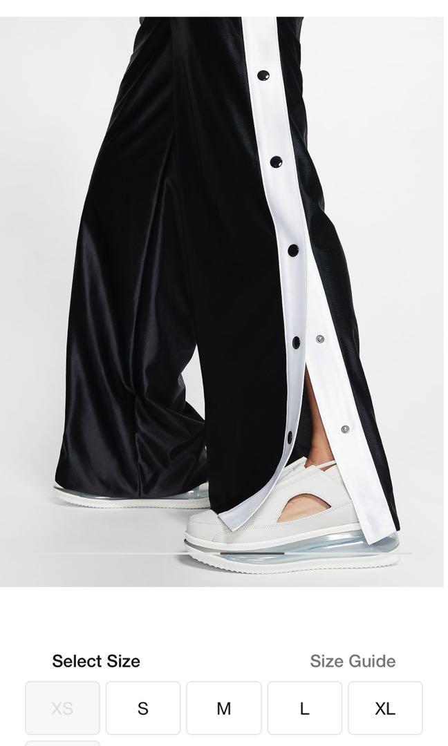 nike popper trousers