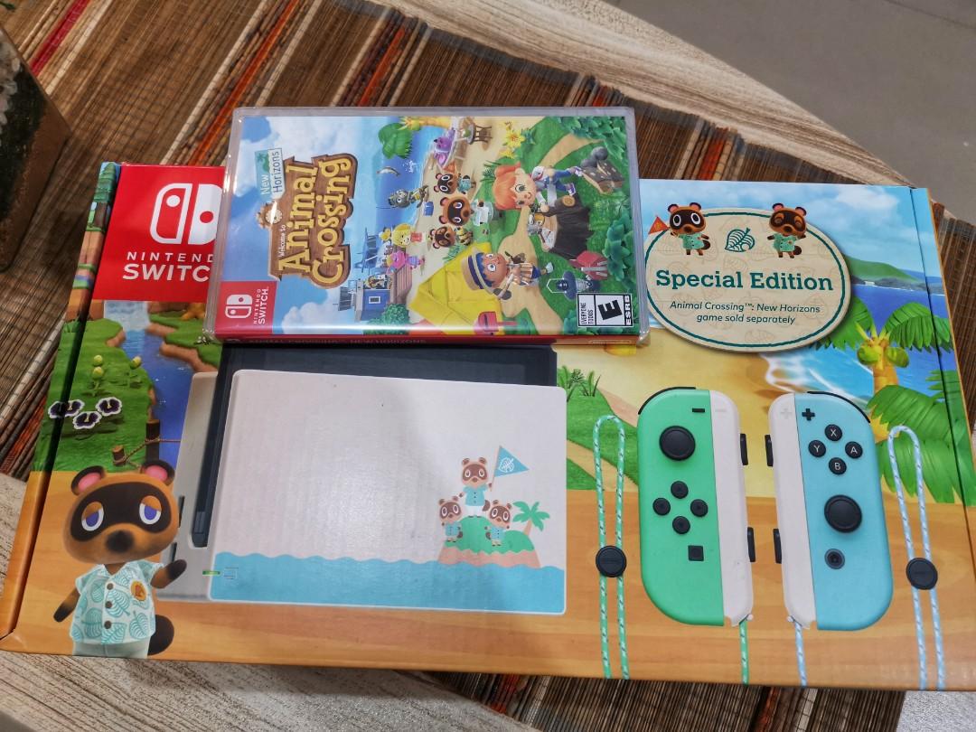 Nintendo Switch Version 2 V2 Animal Crossing New Horizons Acnh Edition Video Gaming Video Game Consoles Nintendo On Carousell