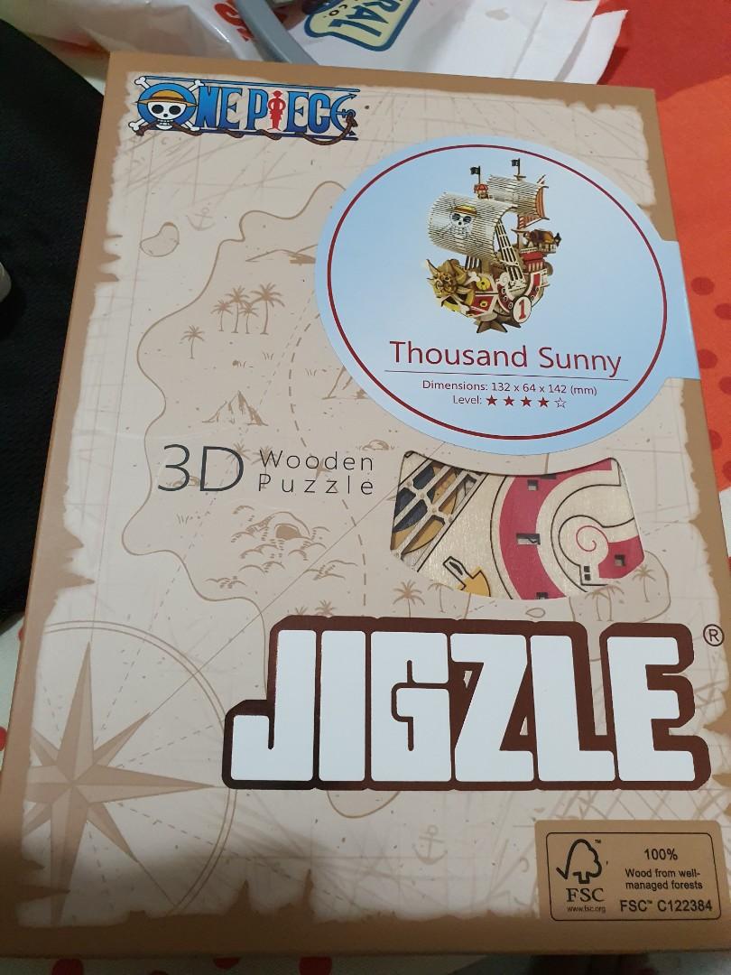 One Piece Thousand Sunny 3d Wood Puzzle Toys Games Bricks