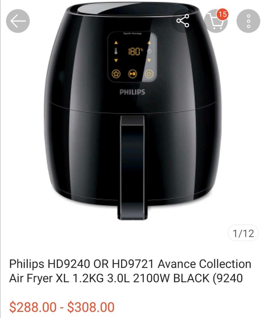 Blind vertrouwen Zeemeeuw versnelling Philips Airfryer XL HD9240 Avance Collection, TV & Home Appliances, Kitchen  Appliances, Cookers on Carousell