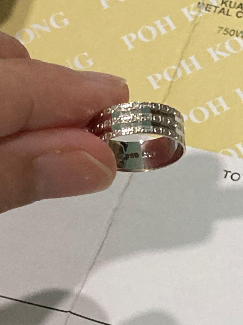 Poh kong white gold ring outlet