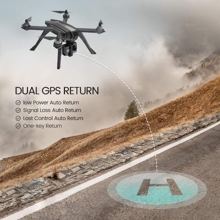 Potensic D85 GPS Drone with 2K FPV Camera for Adult, 5G WiFi Live Video  Brushless, RC