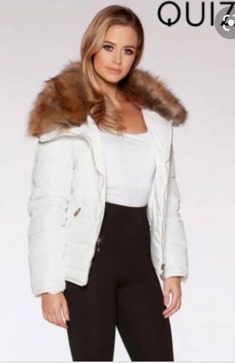 quiz faux fur jacket