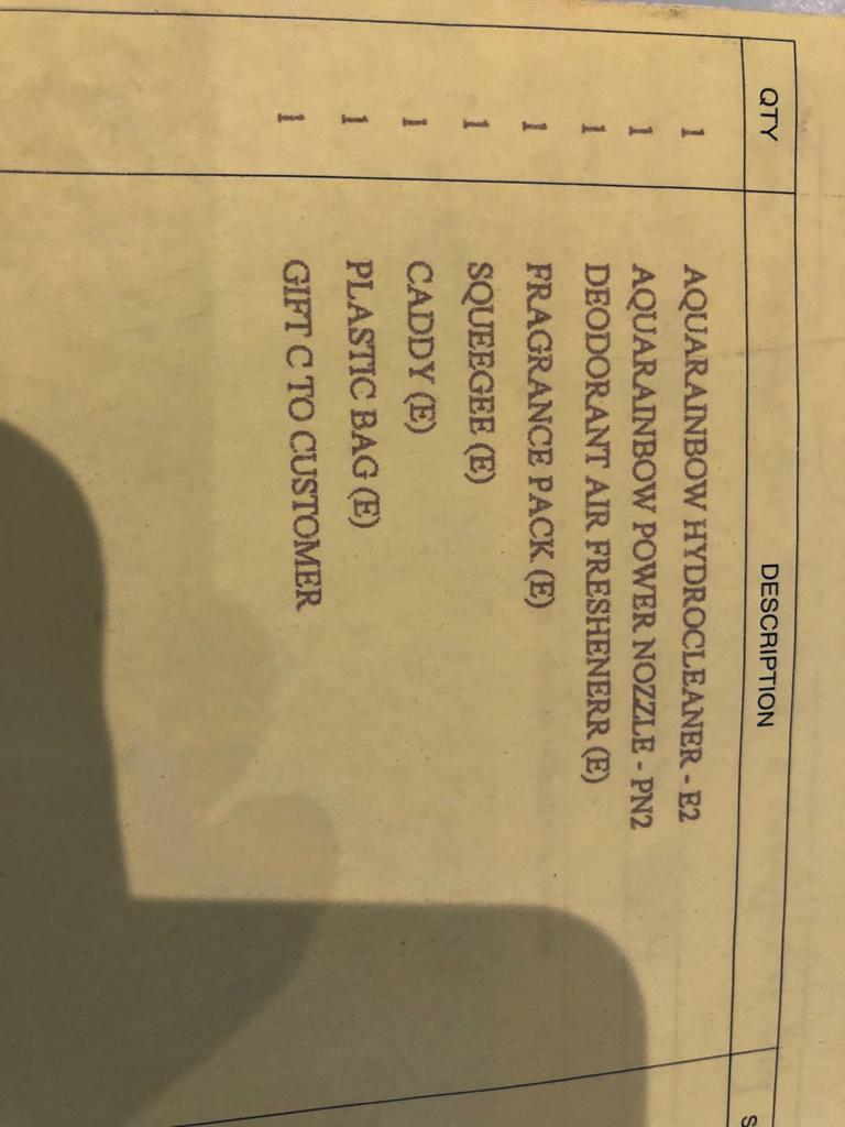 Rainbow E2 (Category: Cleaning Tools & Supplies) located in Singapore. Submitted by silverfalcon.8ab3f9 (Listing ID 1008988850, Image 3). Description: Bought for 3700. Many parts are still brand new as it has been replaced and everything is great working condition. See to believe..