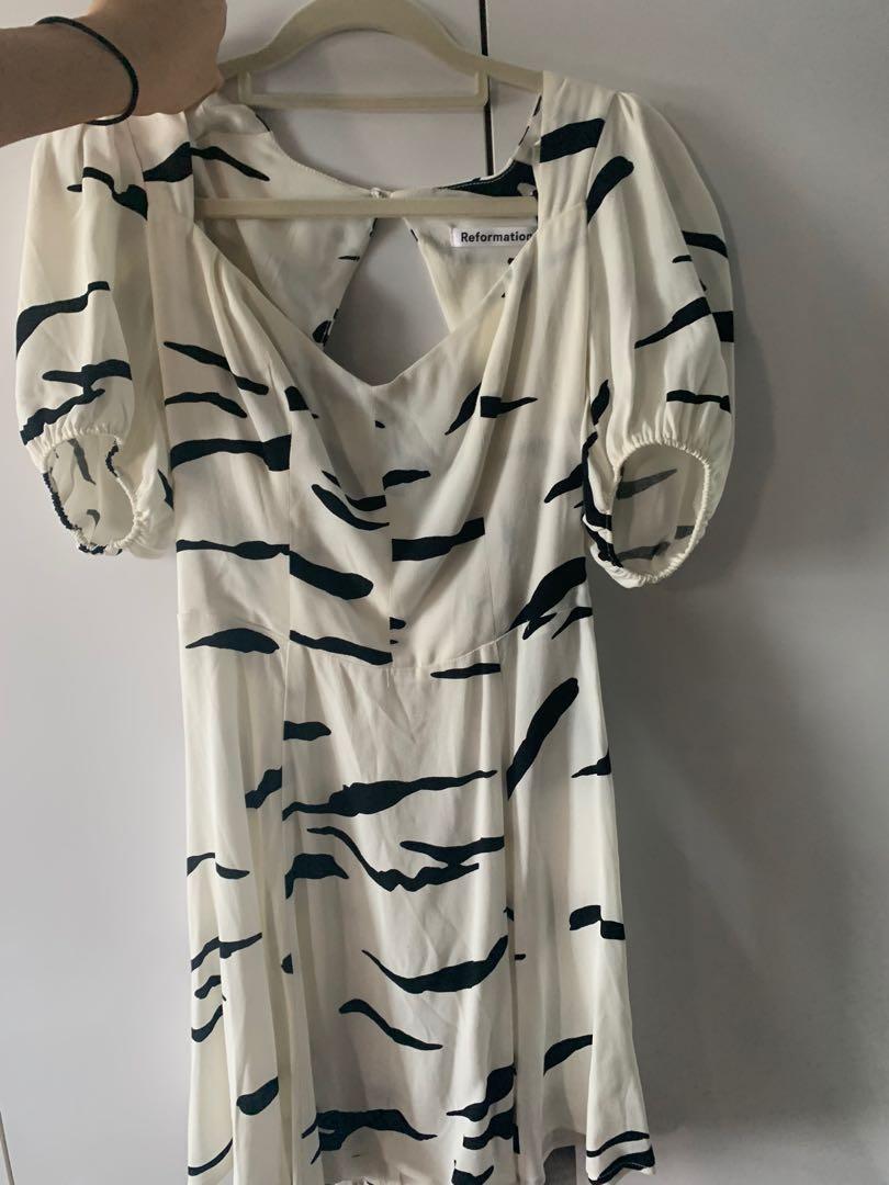 reformation clancie dress in pinto Women s Fashion Dresses