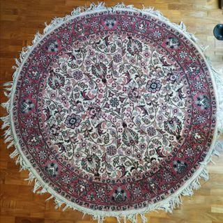 Round Indian Wool Rug