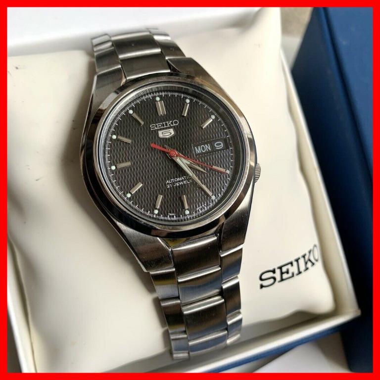 Seiko 5 automatic new arrivals 21 jewels black
