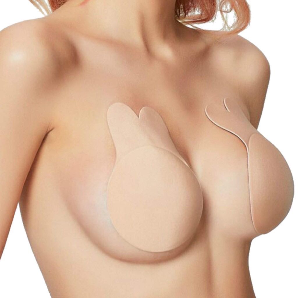 Self-Adhesive Silicone Bra PushUp Strapless Invisible Pasties Cover Breast  Lift☆