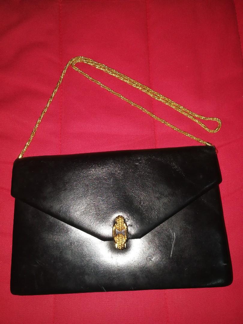 Calme Joie Sling Bag Genuine Hard Leather Preloved Bags Women S Fashion Bags Wallets On Carousell