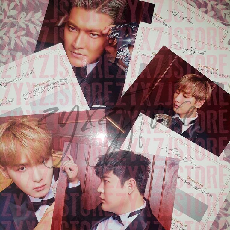 Super Junior Season S Greetings 2020 Postcard Scratch Card Set Shindong Eunhyuk Ryeowook K Wave On Carousell