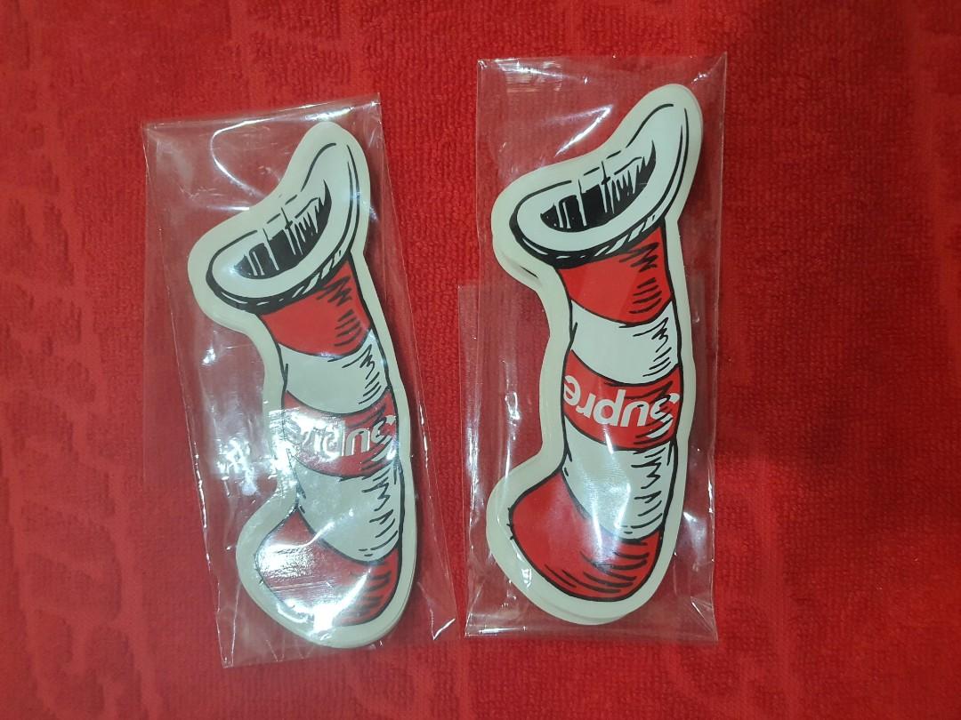 supreme cat in the hat sticker