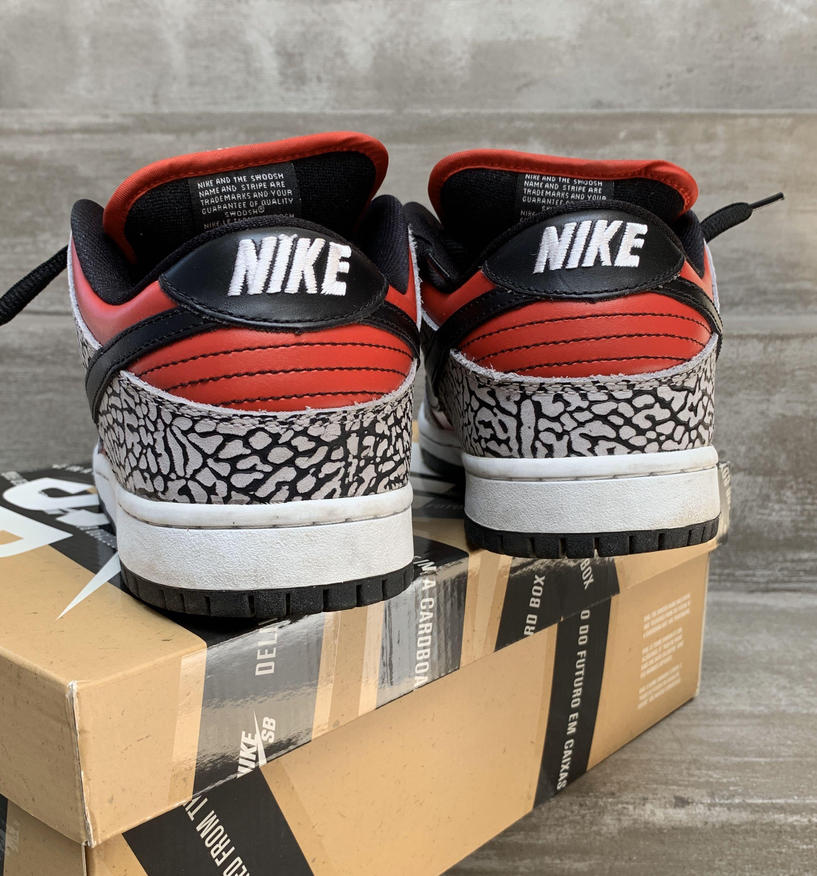 Red shop supreme jordans
