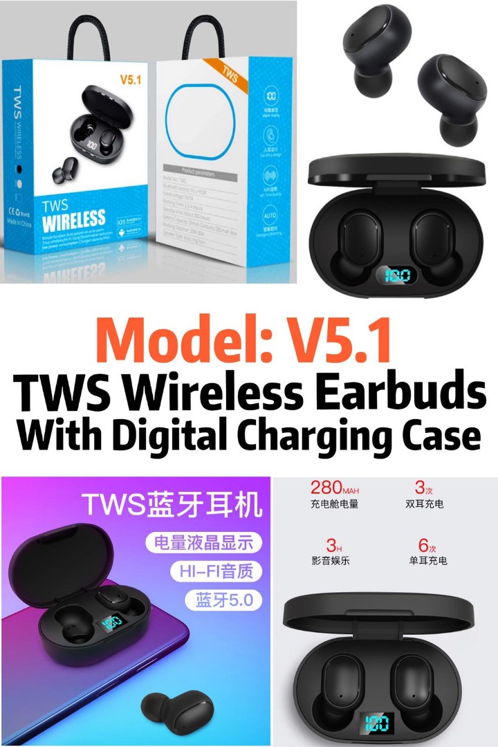 tws v5 wireless earbuds
