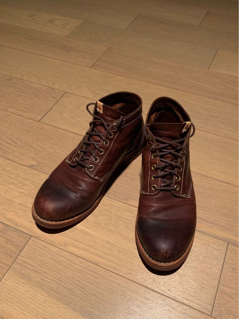 Visvim Brigadier Boots Mid-Folk Brown, 男裝, 鞋, 靴- Carousell