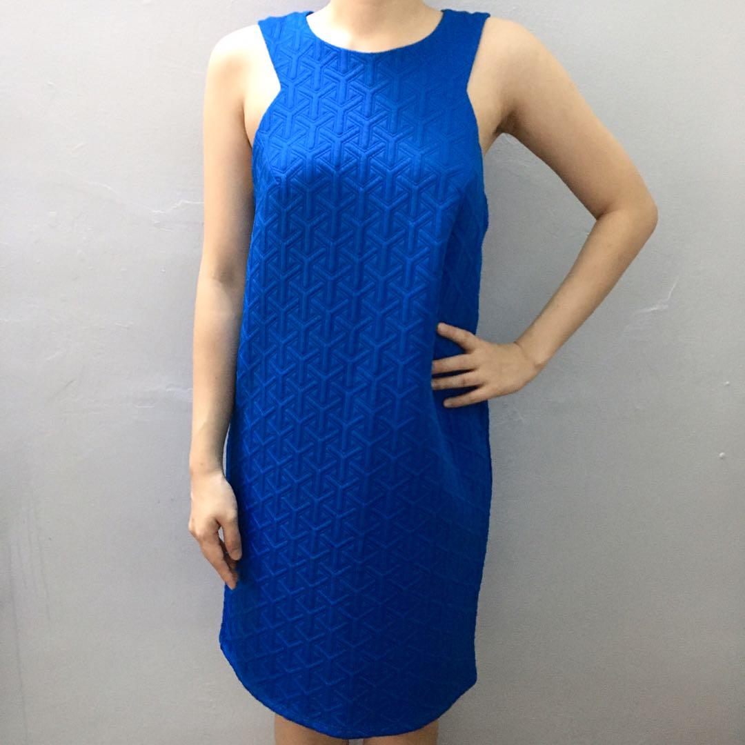 warehouse blue dress