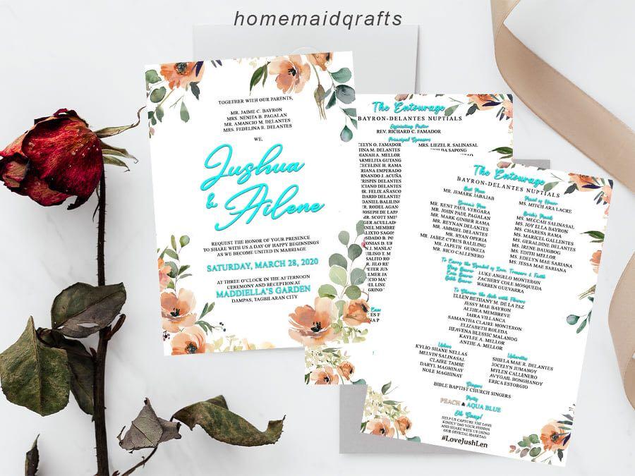 Wedding Invitation Layout Designing Design Craft Handmade Goods Accessories On Carousell