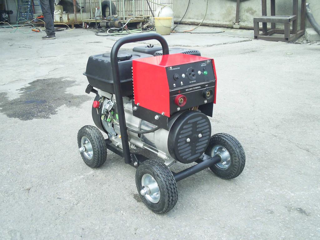 Welding Genset 100 Amp. portable (Category: Construction Tools & Equipment) located in Manila. Submitted by hiewayn.horse (Listing ID 1008933236, Image 1). Description: Portable Gasoline-powered Welding Generator with 7 hp. 4 stroke OHV Gasoline engine maximum welding range: 100 Amp. with auxiliary power 220 volts lightweight and with wheels for easy mobility Brand new Please call or text : 0927-7154140 Tel: 83611928.