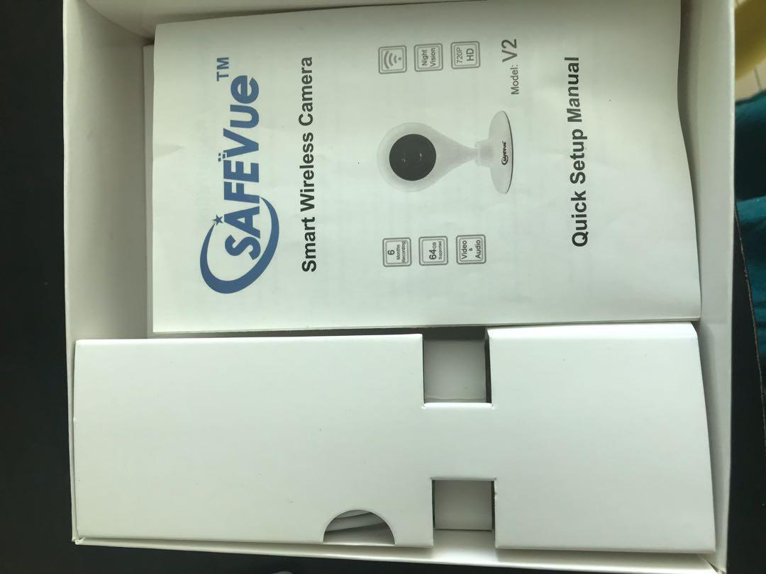 Wireless Smart Camera (Category: Security Systems & CCTV Cameras) located in Singapore. Submitted by bbmathi (Listing ID 1008880779, Image 3). Description: Brand : Safevue Singapore brand Very easy to use With user manual Bought for 110$ but never used .