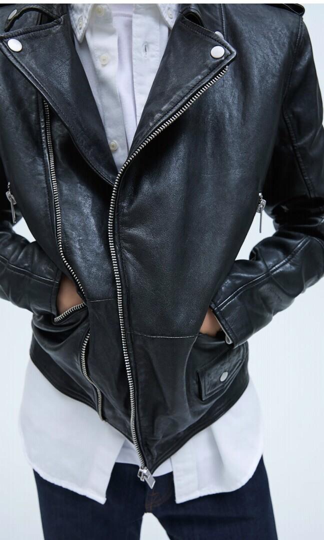 zara sheep leather jacket