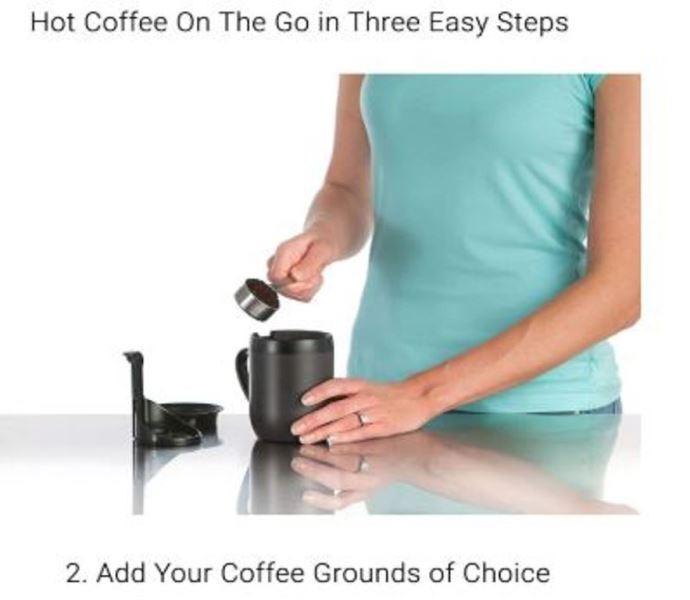 Zyliss French Press Hot Brew Coffee Tea Travel Mug, Furniture & Home