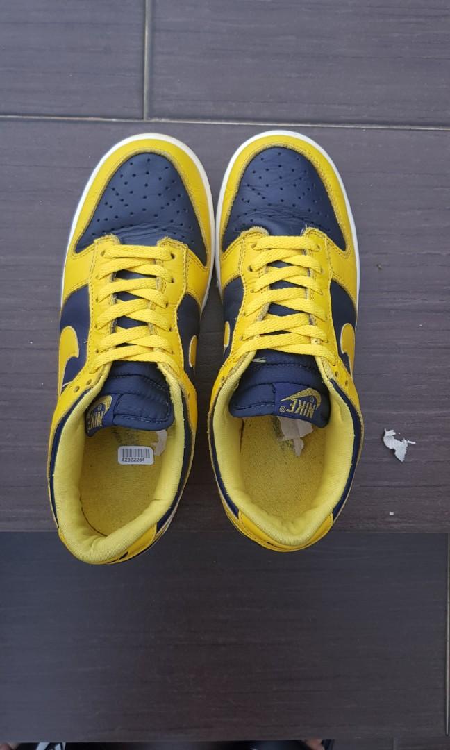 1999 NIKE DUNK LOW VINTAGE 'REVERSE MICHIGAN' CO.JP *VERY RARE 