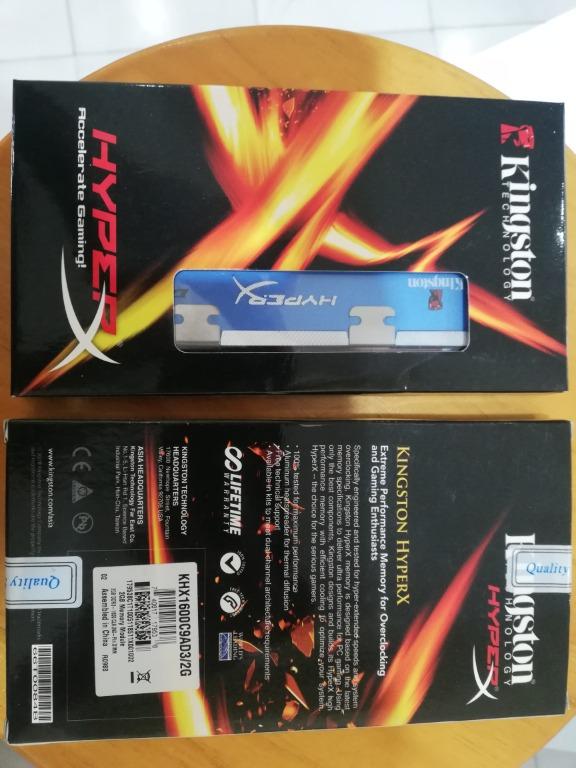 6GB Kingston 3x2GB HyperX DDR3 ram