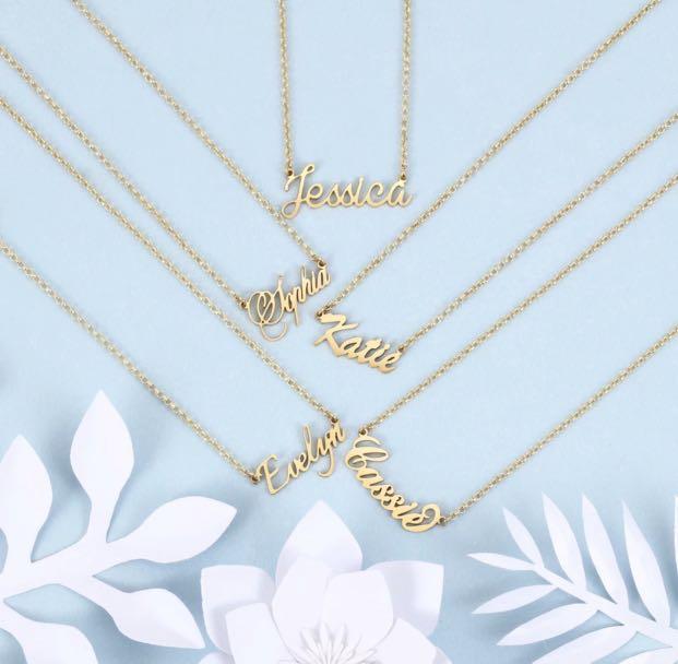 925 Sterling Silver Name Necklace Elegant High Quality Necklace