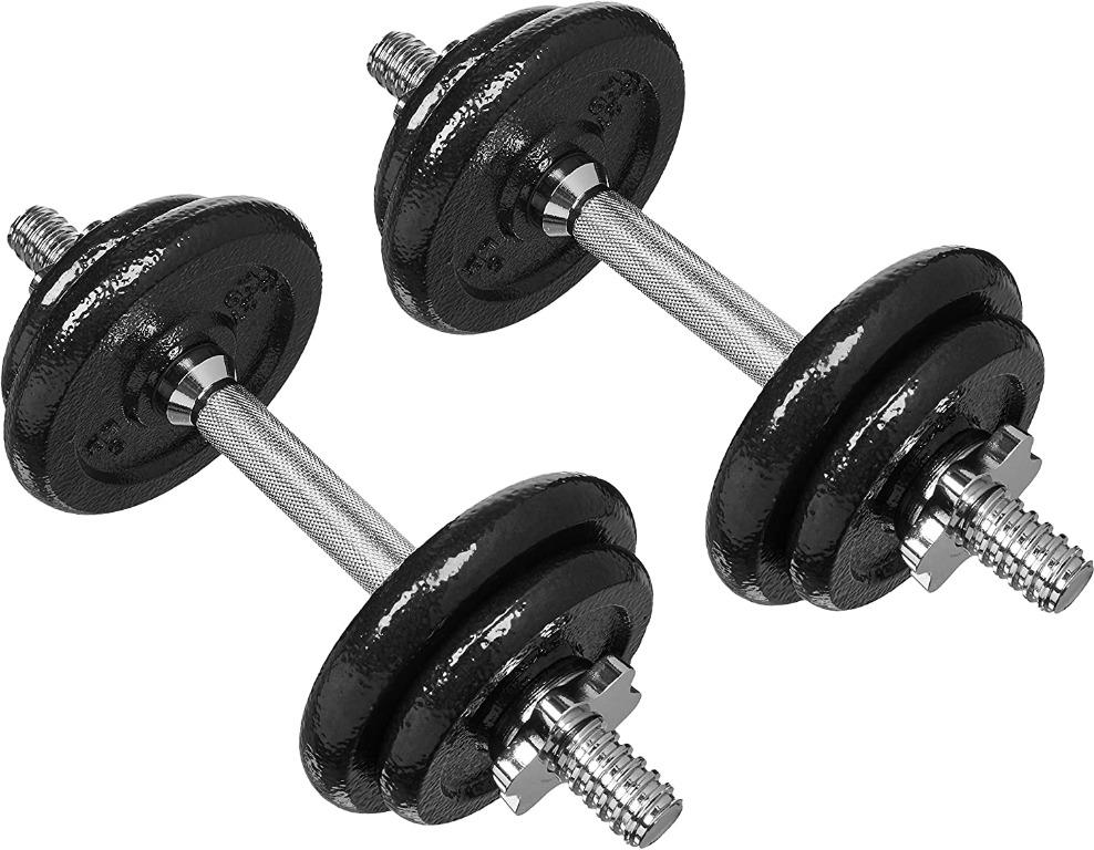 Adjustable Dumbbell Lifting Dumbells Weight Set with Case 20kg