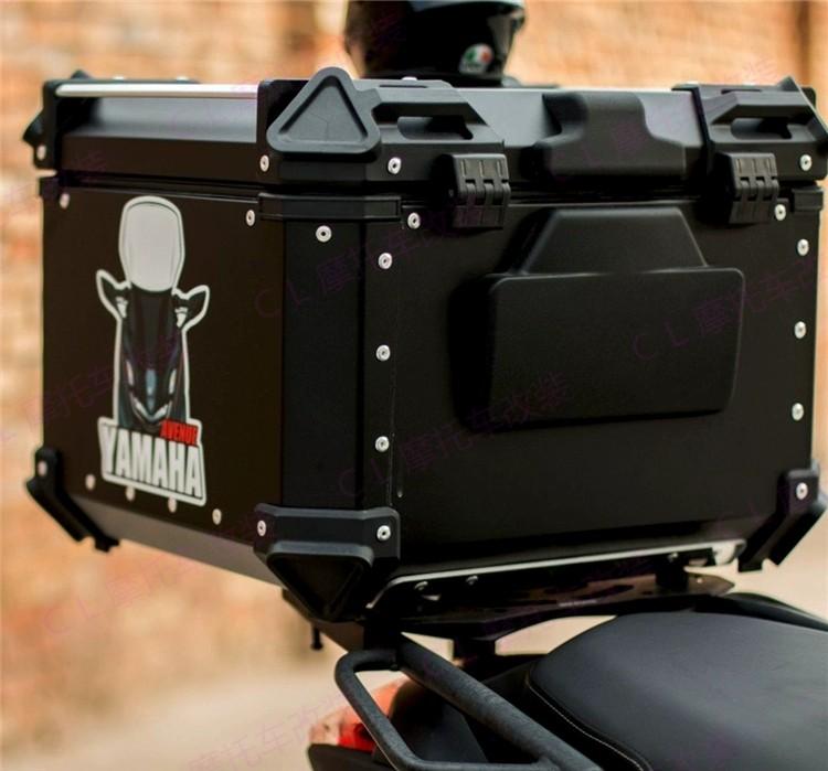 Aerox box & rack bundle heavy duty aluminium metal top box 45L 55L 65L