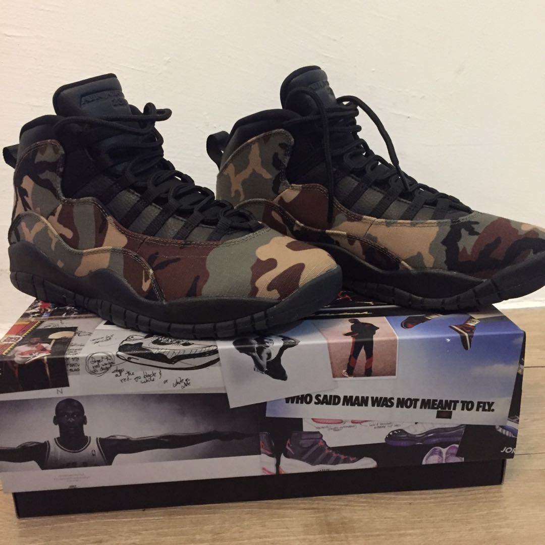 Jordan 10 retro woodland camo sales